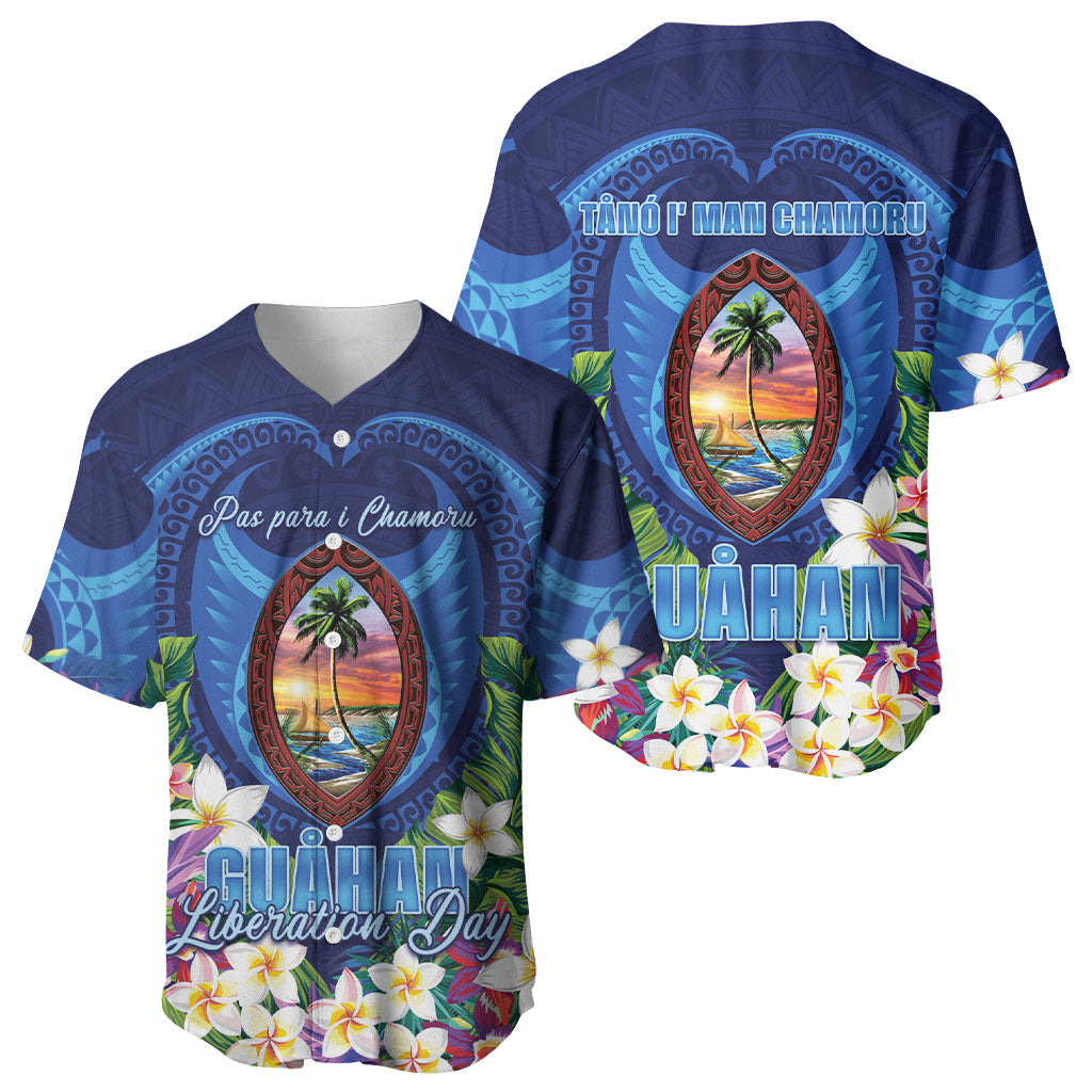 Guam Liberation Day Baseball Jersey Pas Para I Chamoru