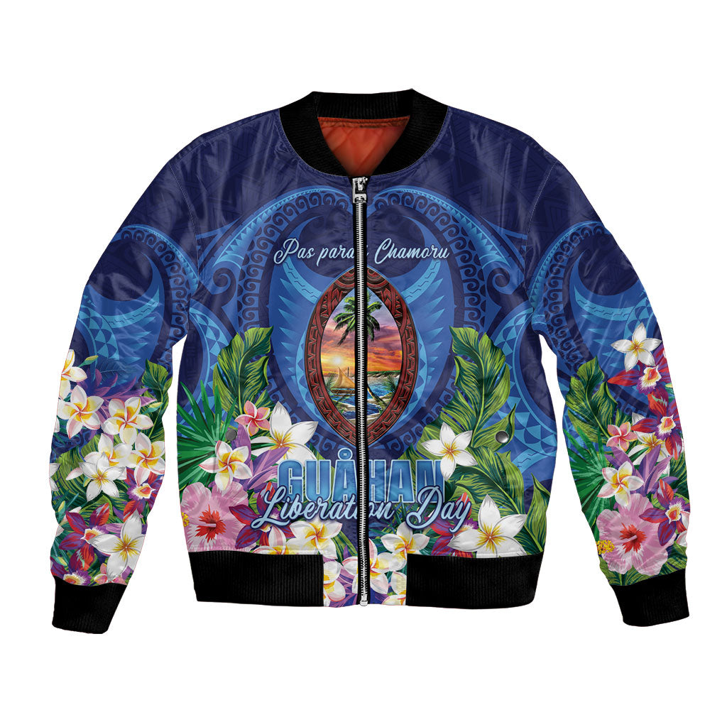 Guam Liberation Day Bomber Jacket Pas Para I Chamoru