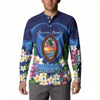 Guam Liberation Day Button Sweatshirt Pas Para I Chamoru