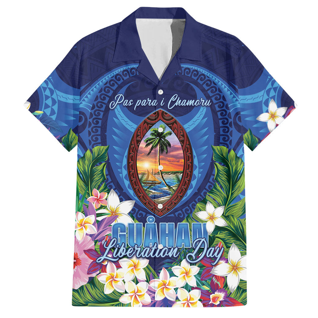 Guam Liberation Day Hawaiian Shirt Pas Para I Chamoru