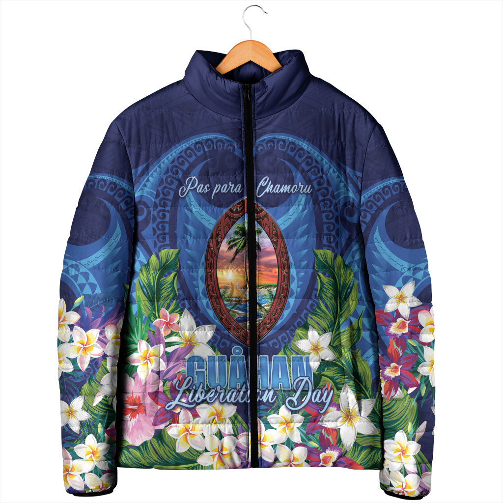 Guam Liberation Day Padded Jacket Pas Para I Chamoru