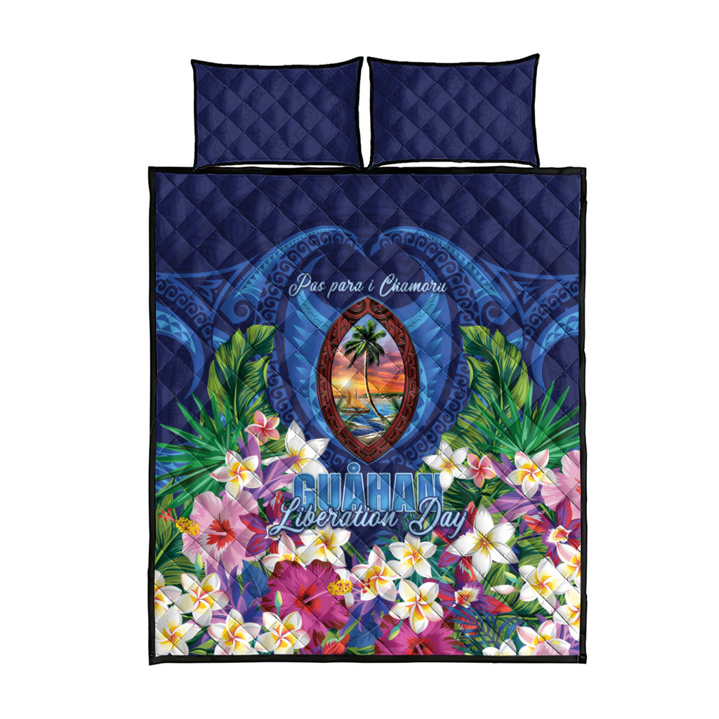 Guam Liberation Day Quilt Bed Set Pas Para I Chamoru
