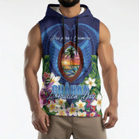 Guam Liberation Day Sleeveless Hoodie Pas Para I Chamoru