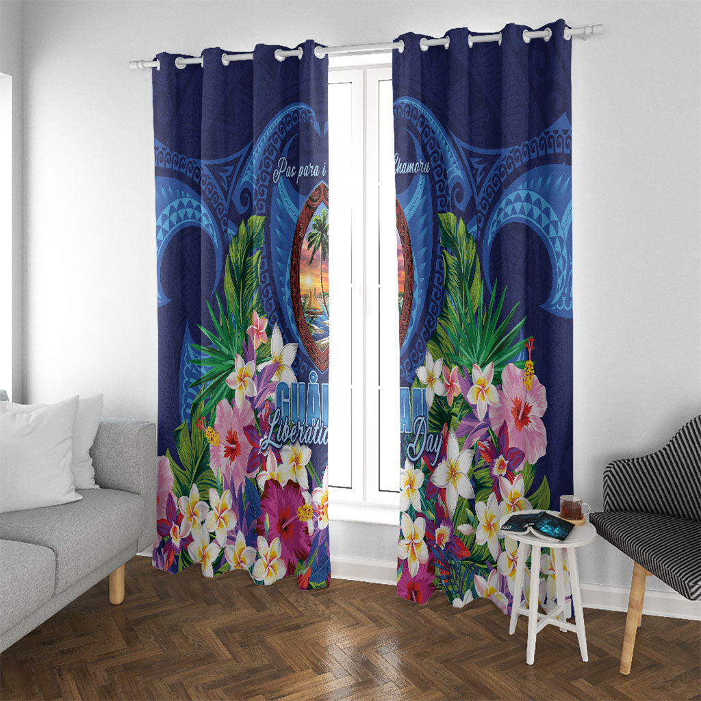 Guam Liberation Day Window Curtain Pas Para I Chamoru