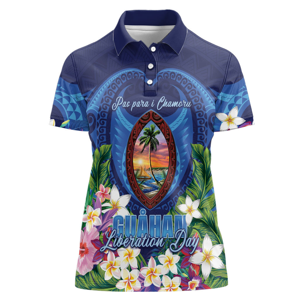 Guam Liberation Day Women Polo Shirt Pas Para I Chamoru