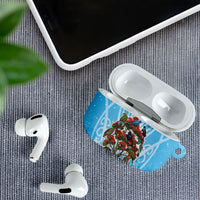 New Zealand Birds Christmas AirPods Case Pohutukawa Xmas Tree