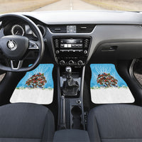 New Zealand Birds Christmas Car Mats Pohutukawa Xmas Tree