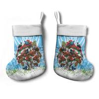 New Zealand Birds Christmas Stocking Pohutukawa Xmas Tree LT05 - Polynesian Pride