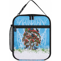 New Zealand Birds Christmas Lunch Bag Pohutukawa Xmas Tree LT05 10.2 × 8.3 × 4.3 inch Blue - Polynesian Pride
