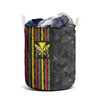 Hawaii Lei Kanaka Maoli Flag Laundry Basket Tropical Vibes
