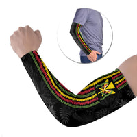 Hawaii Lei Kanaka Maoli Flag Arm Sleeves Tropical Vibes