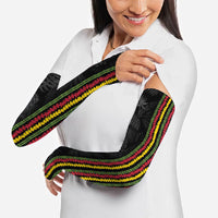 Hawaii Lei Kanaka Maoli Flag Arm Sleeves Tropical Vibes