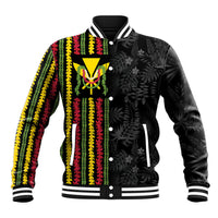 Hawaii Lei Kanaka Maoli Flag Baseball Jacket Tropical Vibes