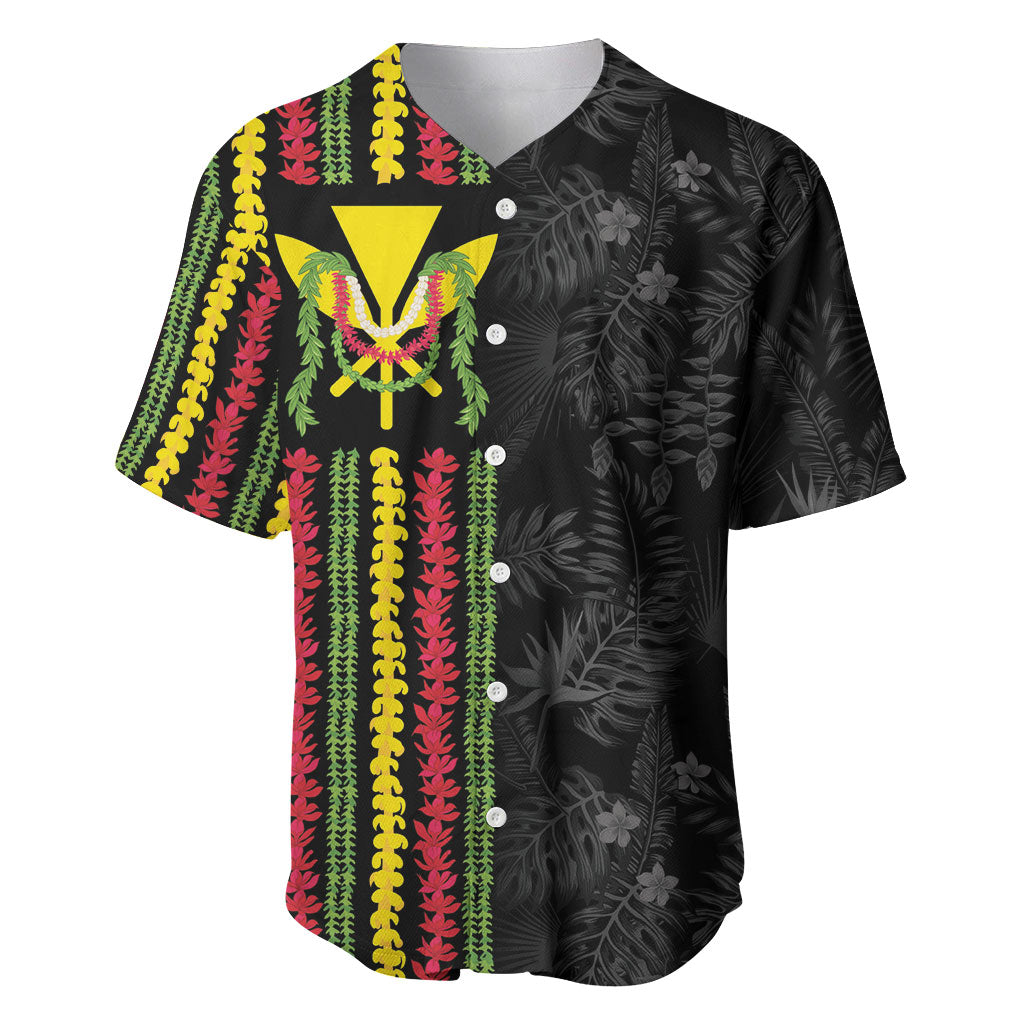 Hawaii Lei Kanaka Maoli Flag Baseball Jersey Tropical Vibes