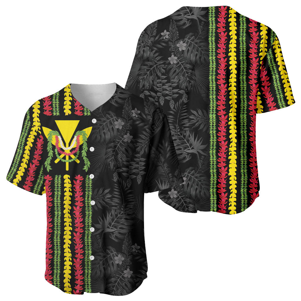 Hawaii Lei Kanaka Maoli Flag Baseball Jersey Tropical Vibes