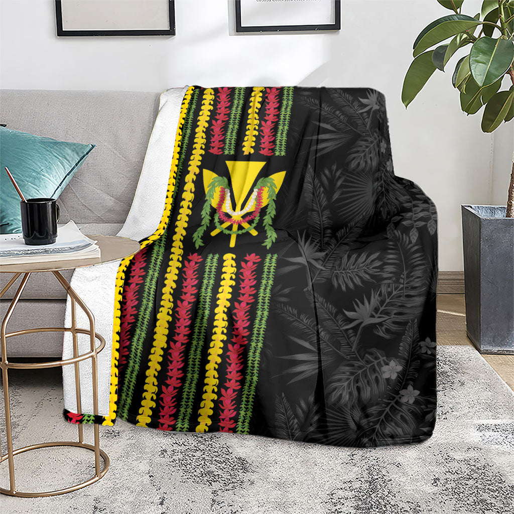 Hawaii Lei Kanaka Maoli Flag Blanket Tropical Vibes