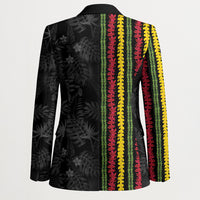 Hawaii Lei Kanaka Maoli Flag Blazer Tropical Vibes