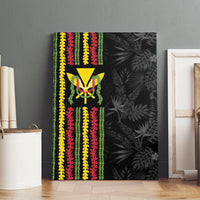 Hawaii Lei Kanaka Maoli Flag Canvas Wall Art Tropical Vibes
