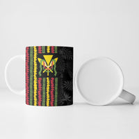 Hawaii Lei Kanaka Maoli Flag Ceramic Mug Tropical Vibes
