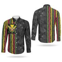 Hawaii Lei Kanaka Maoli Flag Couples Matching Short Sleeve Bodycon Dress and Long Sleeve Button Shirt Tropical Vibes