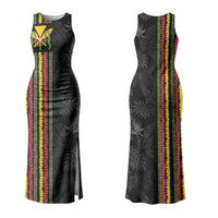 Hawaii Lei Kanaka Maoli Flag Couples Matching Tank Maxi Dress and Long Sleeve Button Shirt Tropical Vibes