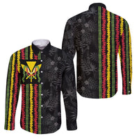 Hawaii Lei Kanaka Maoli Flag Family Matching Off The Shoulder Long Sleeve Dress and Hawaiian Shirt Tropical Vibes