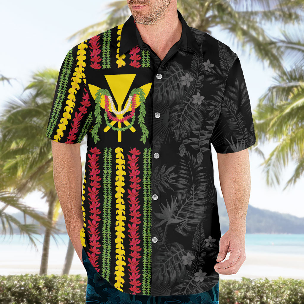 Hawaii Lei Kanaka Maoli Flag Hawaiian Shirt Tropical Vibes