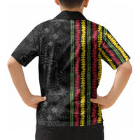 Hawaii Lei Kanaka Maoli Flag Kid Hawaiian Shirt Tropical Vibes LT05 - Polynesian Pride