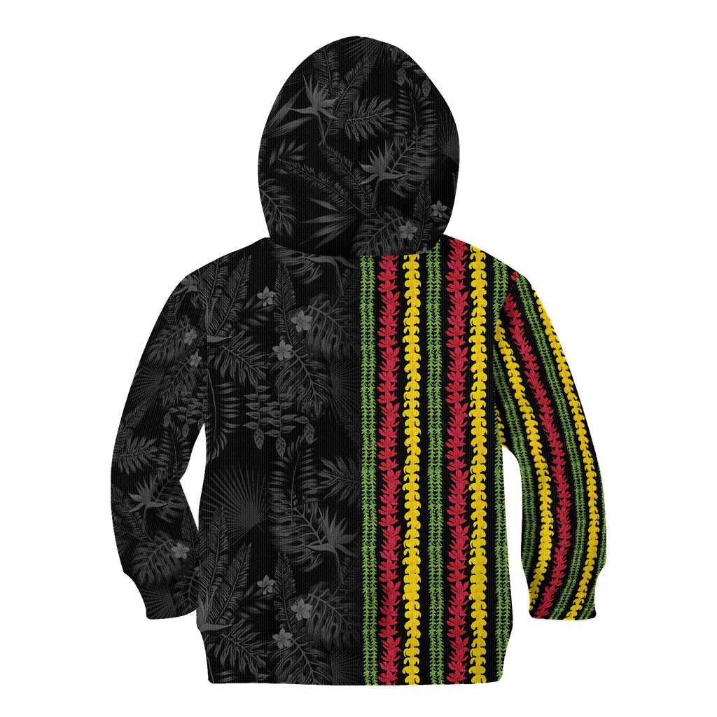 Hawaii Lei Kanaka Maoli Flag Kid Hoodie Tropical Vibes