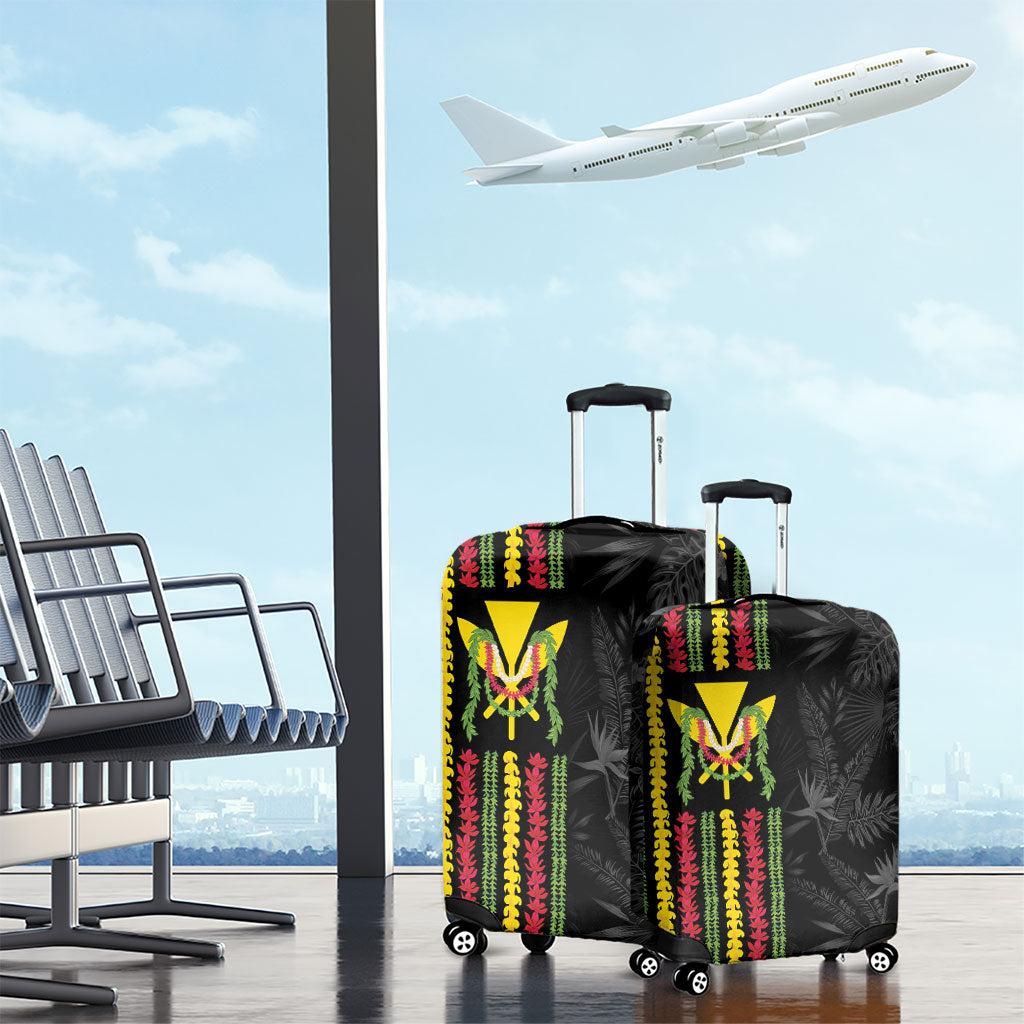 Hawaii Lei Kanaka Maoli Flag Luggage Cover Tropical Vibes