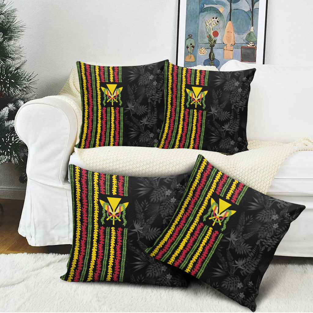 Hawaii Lei Kanaka Maoli Flag Pillow Cover Tropical Vibes