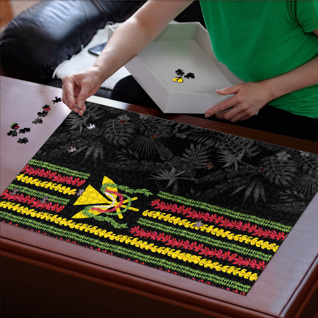 Hawaii Lei Kanaka Maoli Flag Puzzle Tropical Vibes