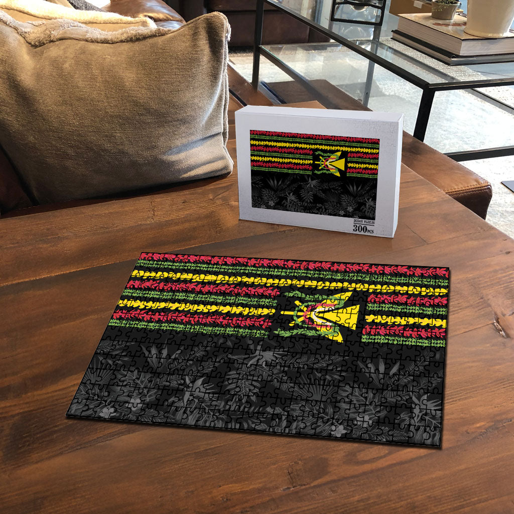 Hawaii Lei Kanaka Maoli Flag Puzzle Tropical Vibes