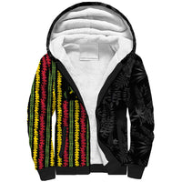 Hawaii Lei Kanaka Maoli Flag Sherpa Hoodie Tropical Vibes