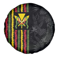 Hawaii Lei Kanaka Maoli Flag Spare Tire Cover Tropical Vibes
