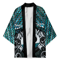 New Zealand Maori Kimono Poutama Pikorua - Single Twist Paua Shell