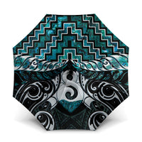 New Zealand Maori Umbrella Poutama Pikorua - Single Twist Paua Shell