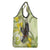 New Zealand Piwakawaka Fantail Bird Grocery Bag With Kowhai Flowers