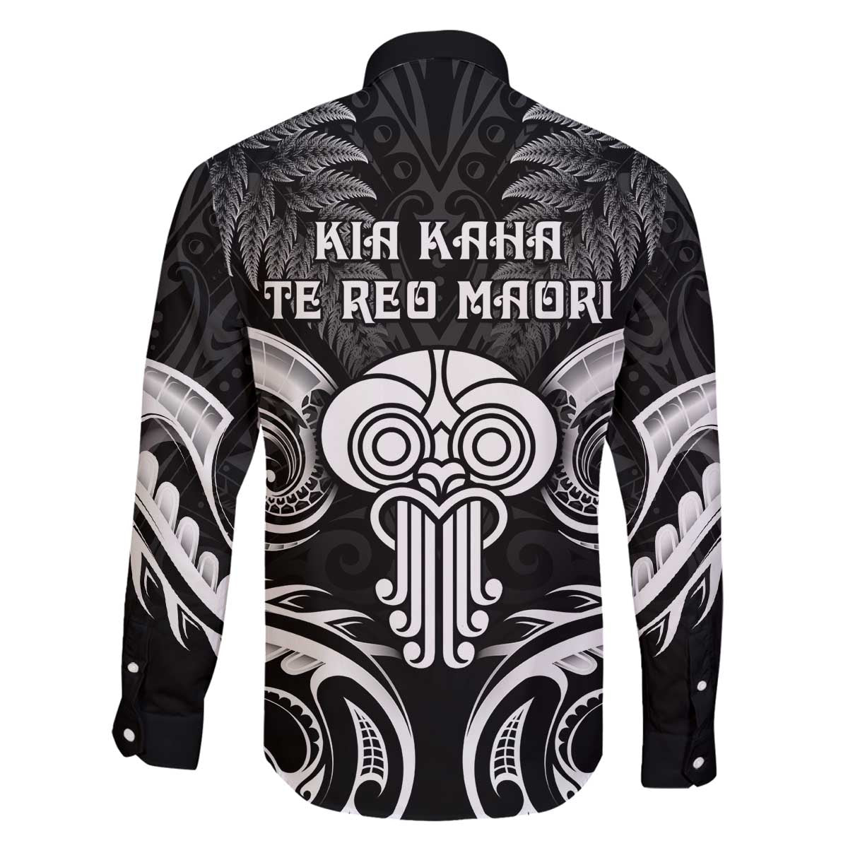 New Zealand Te Reo Maori Family Matching Off The Shoulder Long Sleeve Dress and Hawaiian Shirt Korero Maori Ai Au LT05 - Polynesian Pride