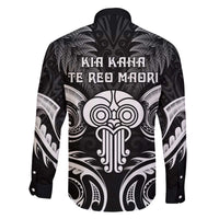 New Zealand Te Reo Maori Family Matching Off The Shoulder Long Sleeve Dress and Hawaiian Shirt Korero Maori Ai Au LT05 - Polynesian Pride