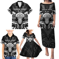New Zealand Te Reo Maori Family Matching Puletasi and Hawaiian Shirt Korero Maori Ai Au LT05 - Polynesian Pride