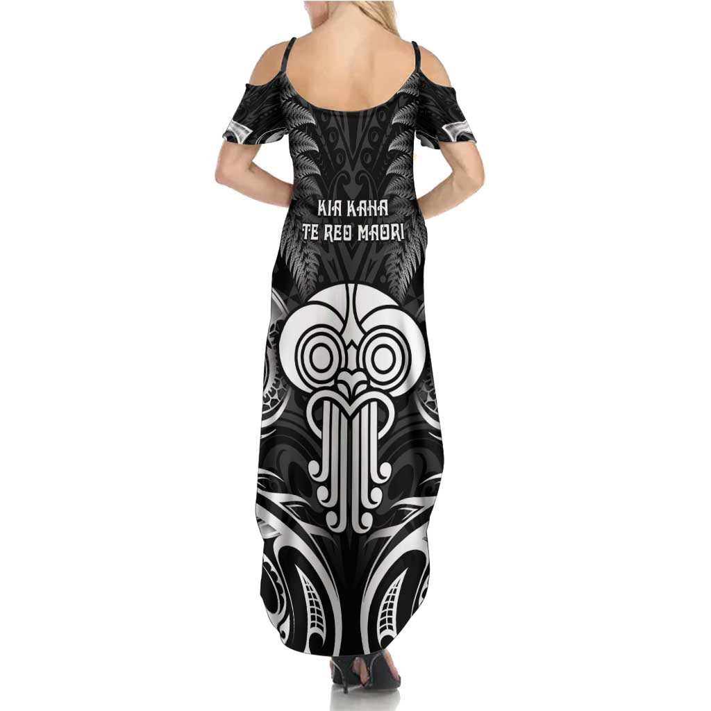 New Zealand Te Reo Maori Family Matching Summer Maxi Dress and Hawaiian Shirt Korero Maori Ai Au LT05 - Polynesian Pride