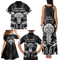 New Zealand Te Reo Maori Family Matching Tank Maxi Dress and Hawaiian Shirt Korero Maori Ai Au LT05 - Polynesian Pride
