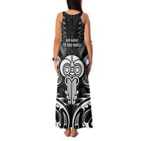 New Zealand Te Reo Maori Family Matching Tank Maxi Dress and Hawaiian Shirt Korero Maori Ai Au LT05 - Polynesian Pride