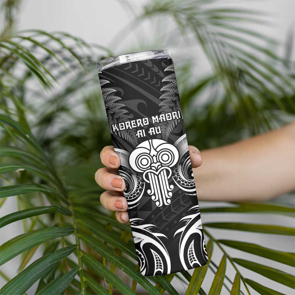 New Zealand Te Reo Maori Skinny Tumbler Korero Maori Ai Au LT05 - Polynesian Pride