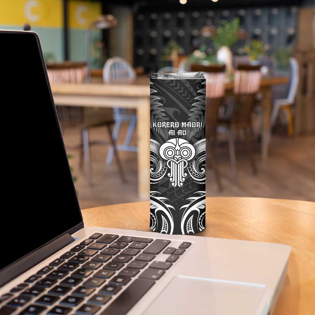 New Zealand Te Reo Maori Skinny Tumbler Korero Maori Ai Au LT05 - Polynesian Pride
