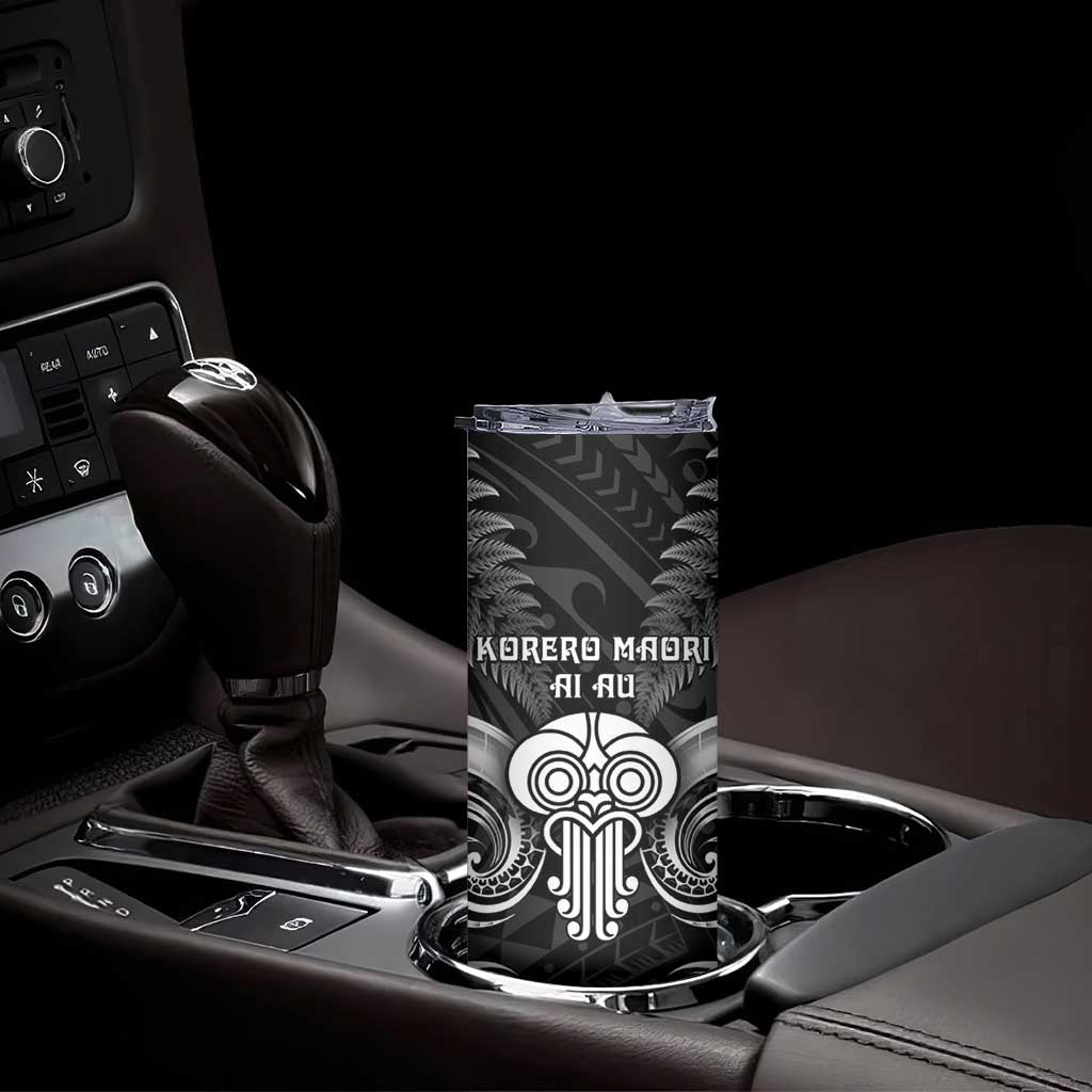 New Zealand Te Reo Maori Skinny Tumbler Korero Maori Ai Au LT05 - Polynesian Pride
