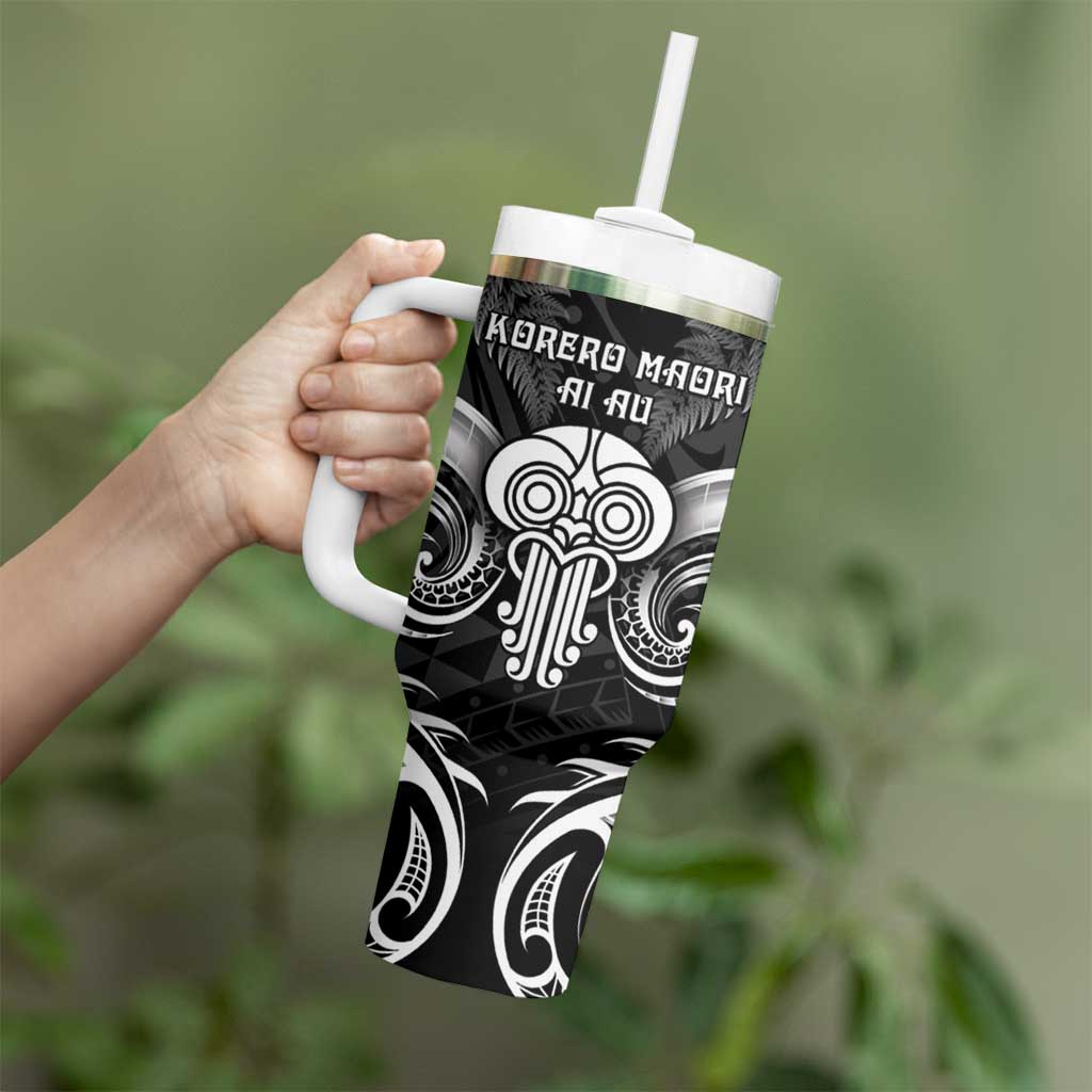 New Zealand Te Reo Maori Tumbler With Handle Korero Maori Ai Au