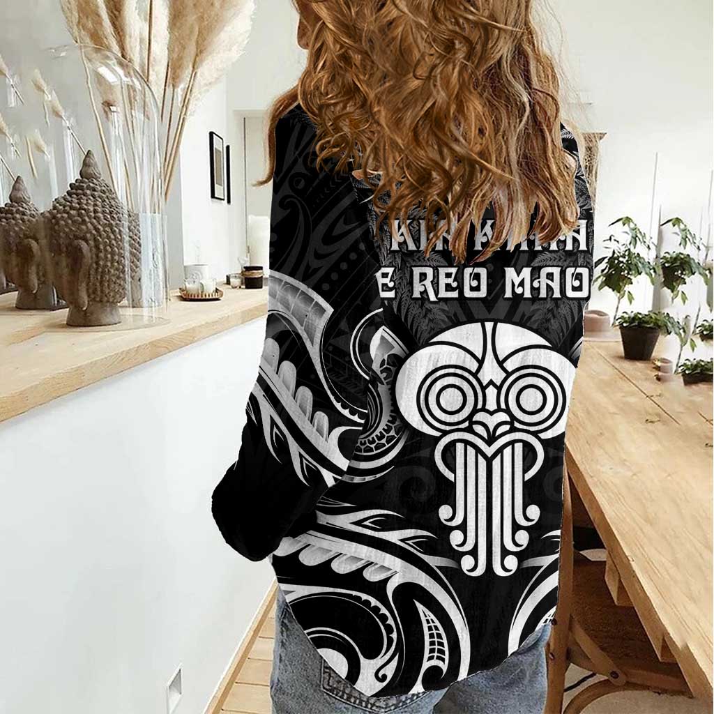 New Zealand Te Reo Maori Women Casual Shirt Korero Maori Ai Au LT05 - Polynesian Pride