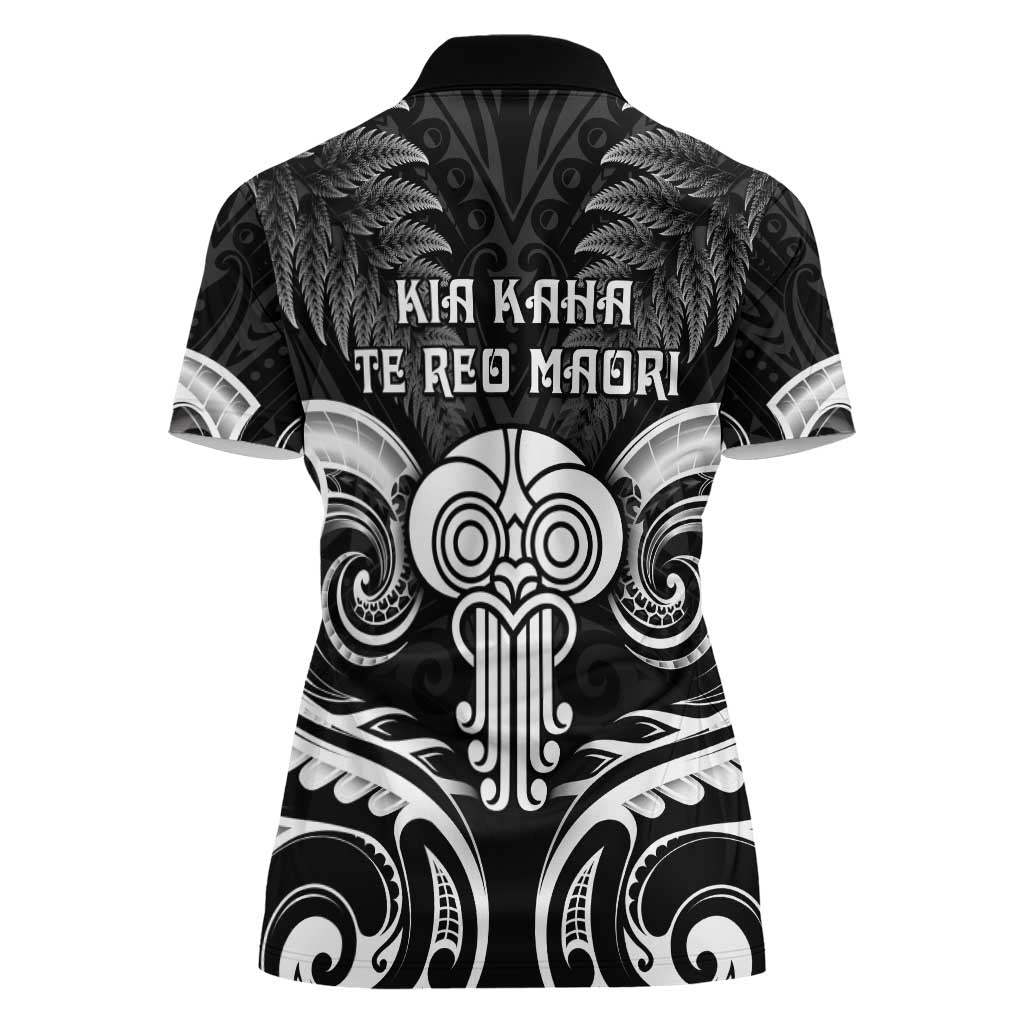 New Zealand Te Reo Maori Women Polo Shirt Korero Maori Ai Au